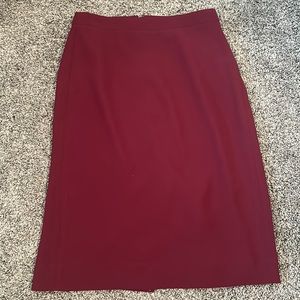 J Crew - Burgundy - Pencil Skirt